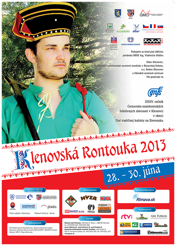 Program 35. ročníka GMFS - KLENOVSKÁ RONTOUKA 2013