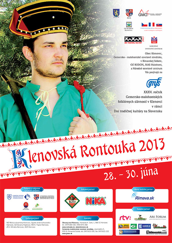 KLENOVSKÁ RONTOUKA 2013 - 35. ročník Gemersko - malohontských folklórnych slávností